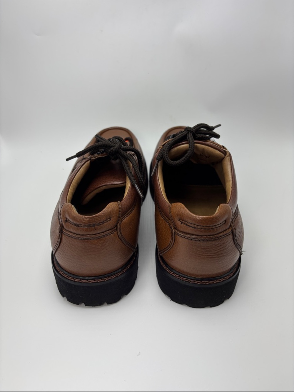 Dockers Men's Stain Defender Dark Tan Lace-Up Shoes - size 10.5 Wide NEW - Picture 6 of 9